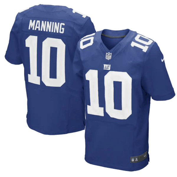 Men's New York Giants Customized Blue Elite Stitched Jersey Men's New York Giants Customized Blue Elite Stitched Jersey